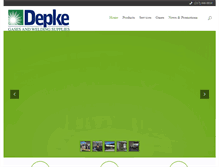 Tablet Screenshot of depke.com